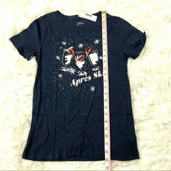 New J Crew Apres Ski Vintage Tee Shirt XS Graphic - Picture 7 of 7